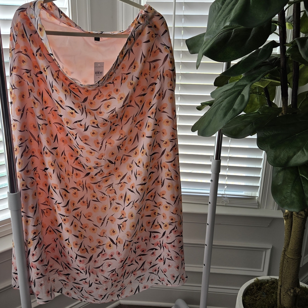 Floral Pink Ann Taylor Loft Women's Skirt